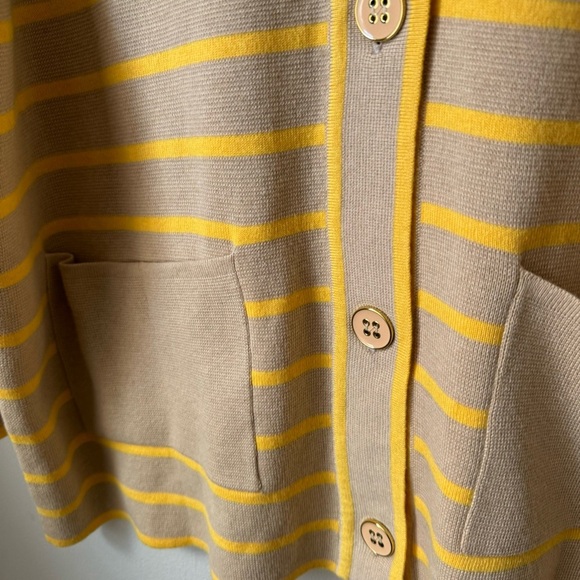TUCKERNUCK Chai Stripe Lauren Cardigan sweater - Picture 7 of 12